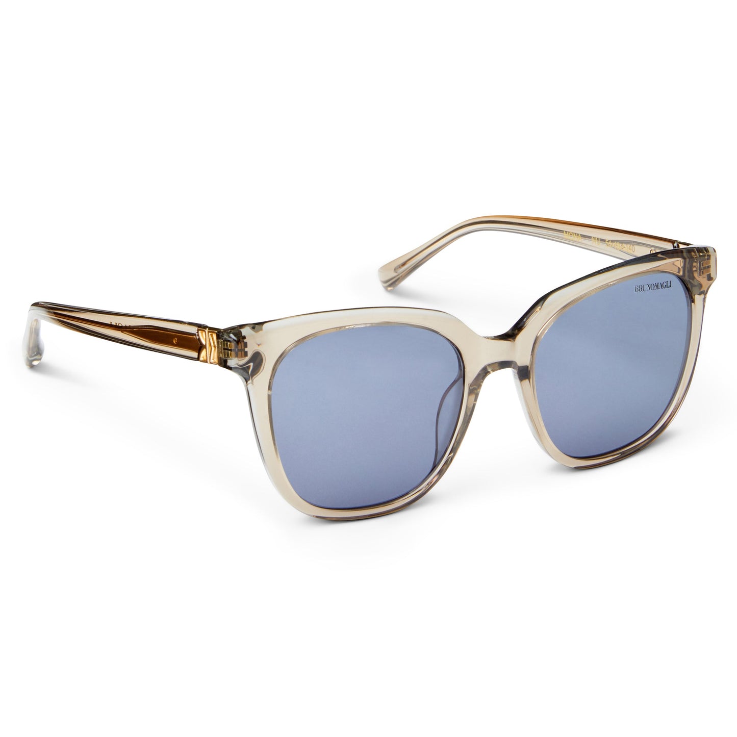 Bruno Magli Monas Limited Edition Women's Oversized sunglasses Crystal Nude