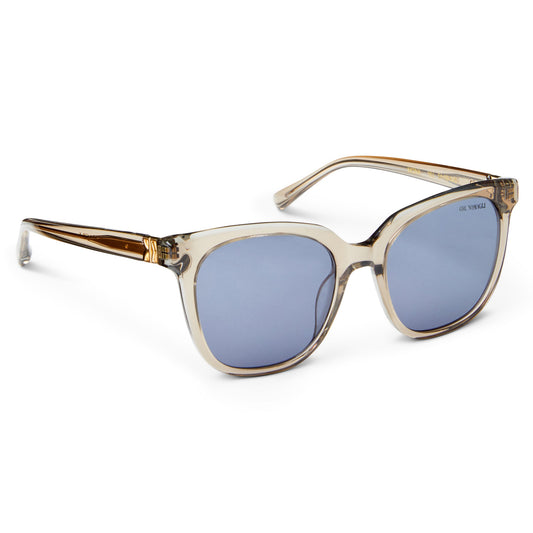 Bruno Magli Monas Limited Edition Women's Oversized sunglasses Crystal Nude