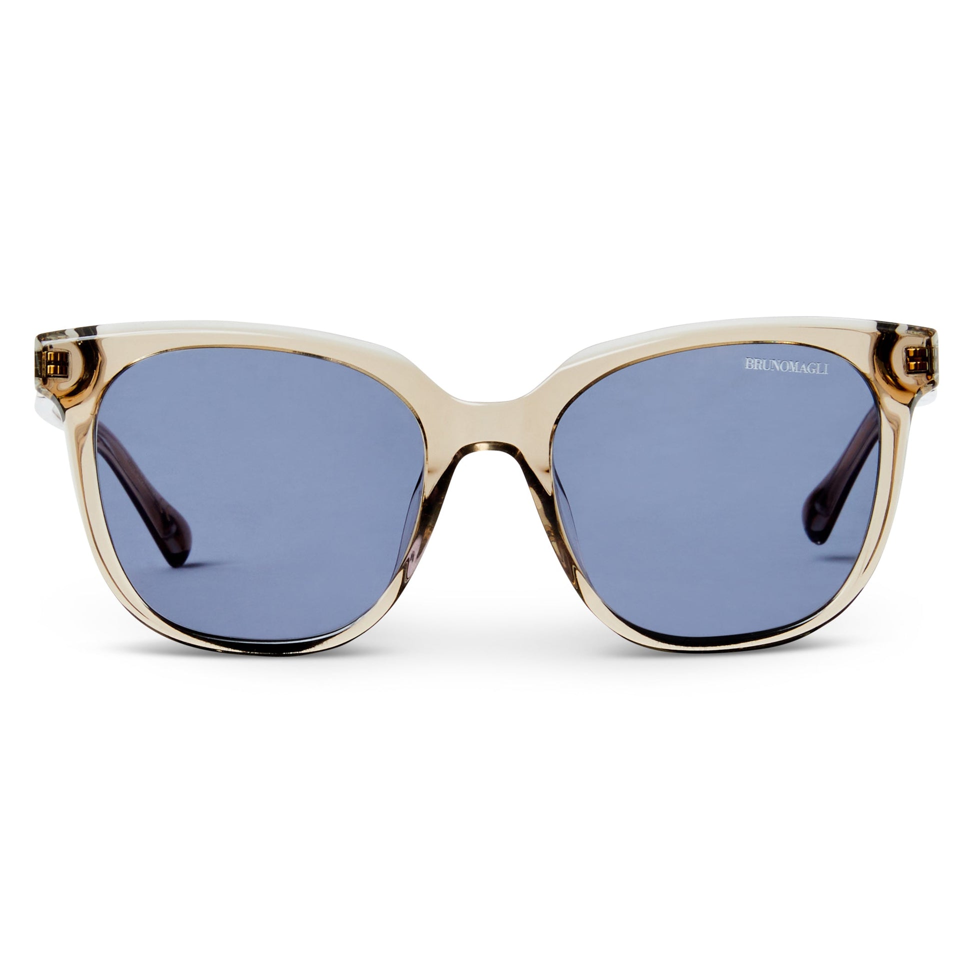 Bruno Magli Monas Limited Edition Women's Oversized sunglasses Crystal Nude