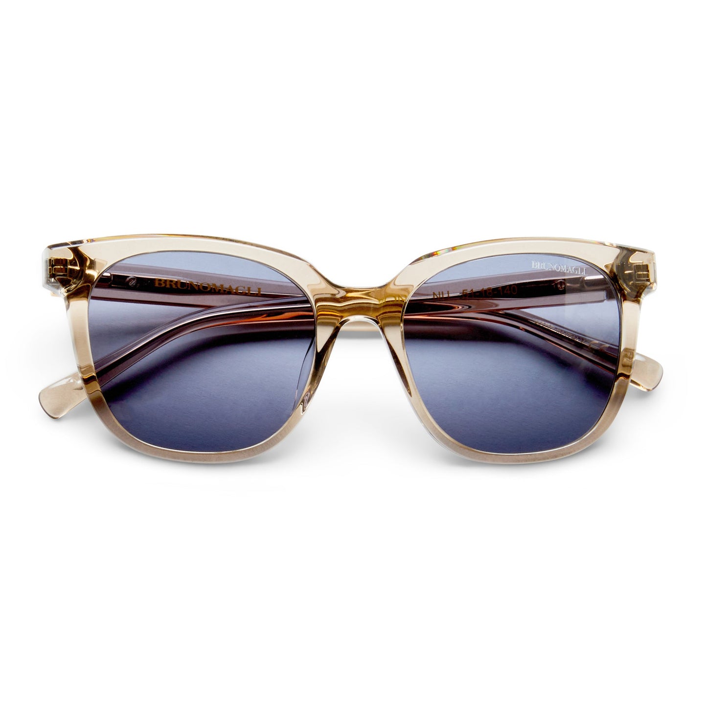 Bruno Magli Monas Limited Edition Women's Oversized sunglasses Crystal Nude