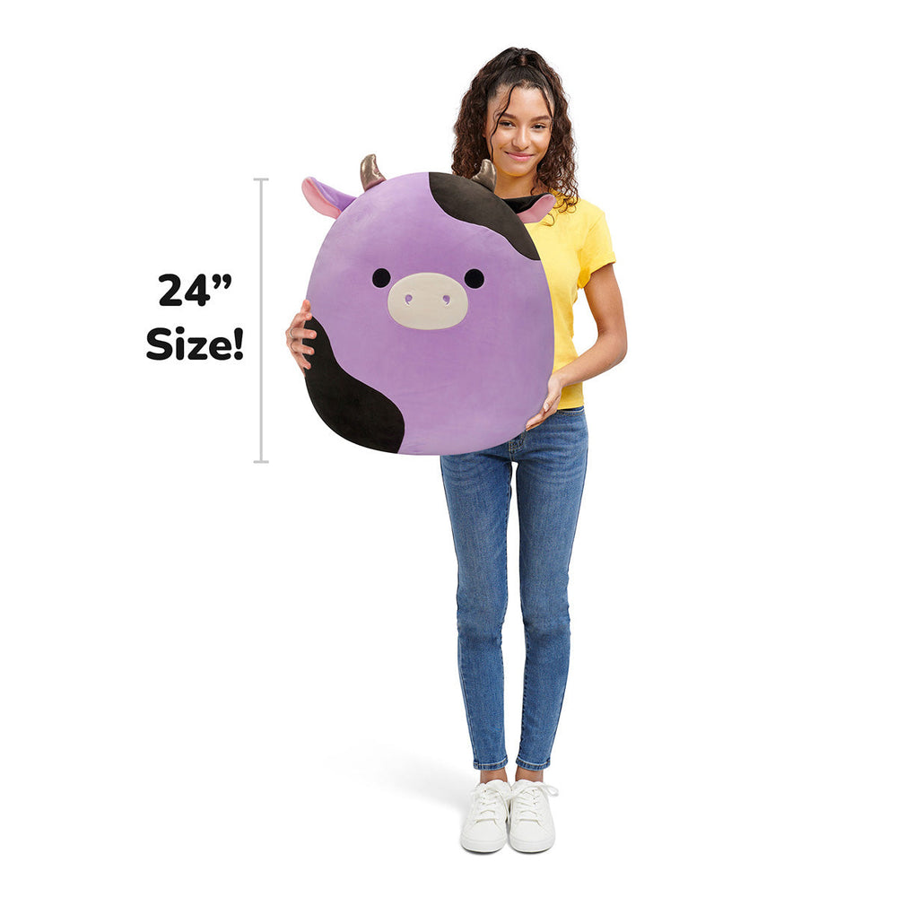 Squishmallows 24" Alexie the Purple and Black Cow | Jazwares / Squishmallows   Category|  Squad