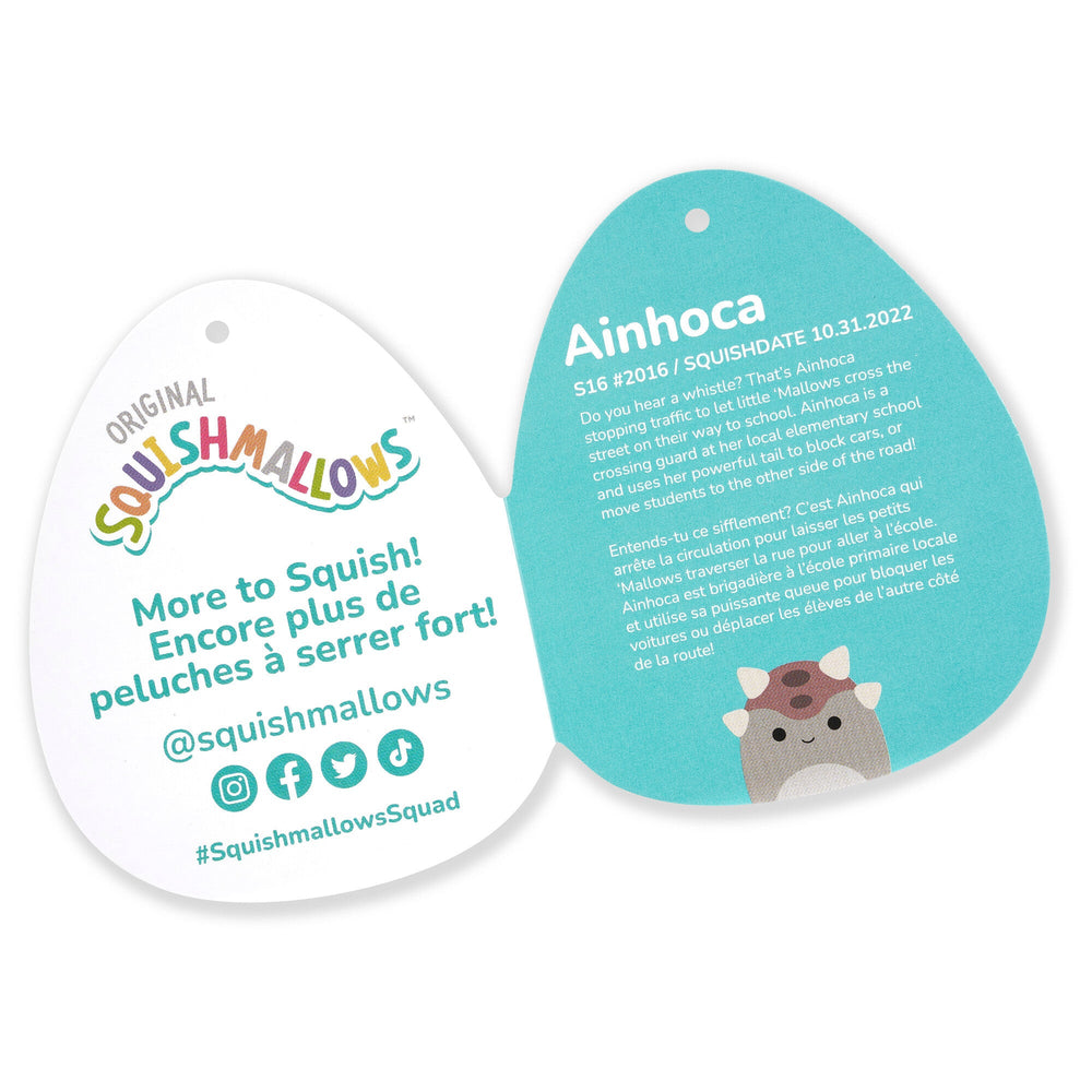 Squishmallows Ainhoca the Ankylosaurus | Jazwares / Squishmallows   Squad