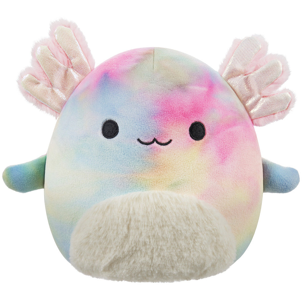 Squishmallows 11" Tinley the Rainbow Tie-Dye Axolotl | Jazwares / Squishmallows   Squad