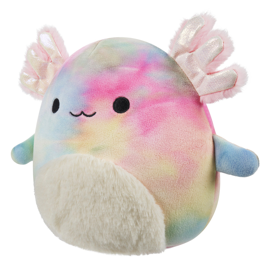 Squishmallows 11" Tinley the Rainbow Tie-Dye Axolotl | Jazwares / Squishmallows   Squad
