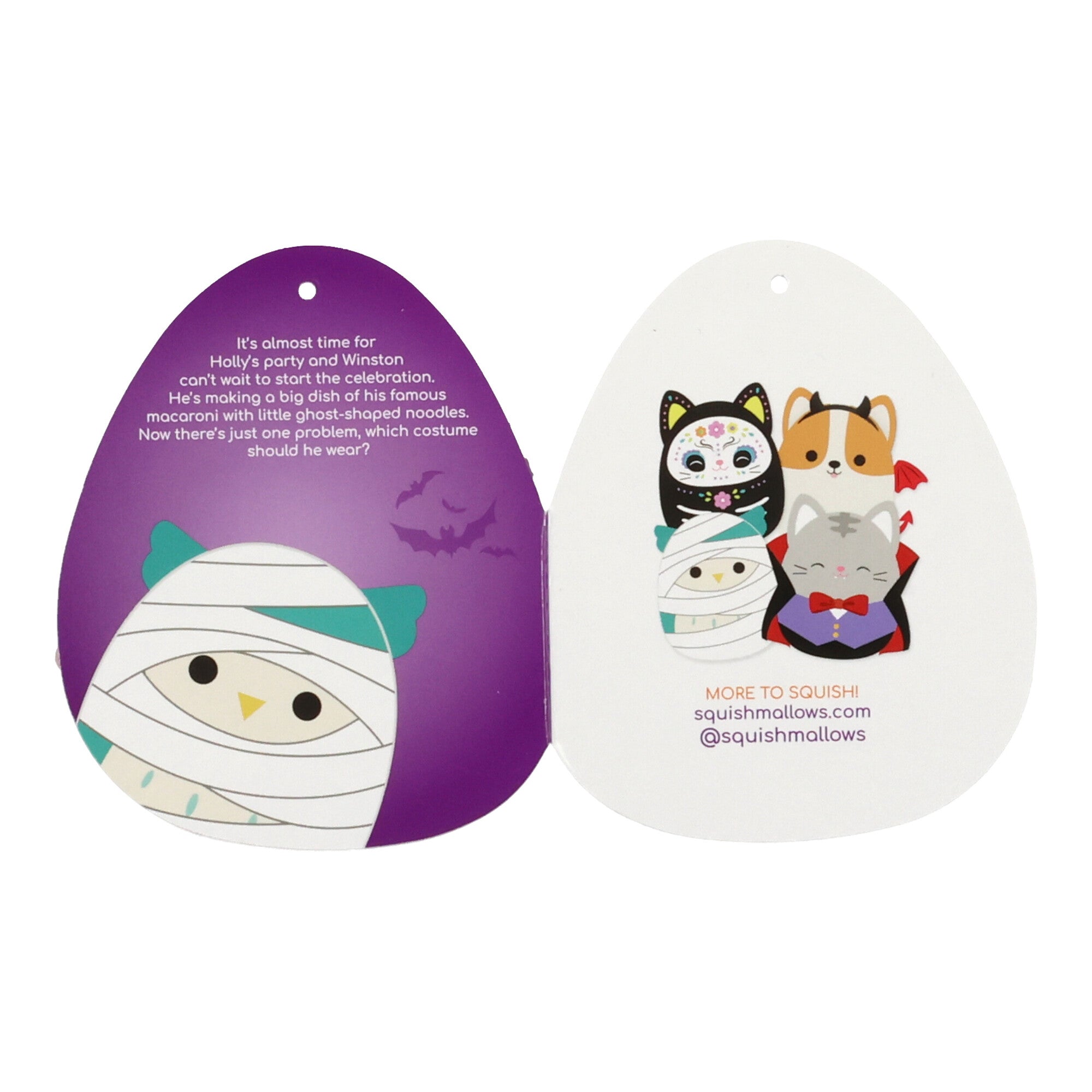 Squishmallows 8" Winston the Owl in Mummy Outfit | Jazwares / Squishmallows   Squad