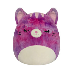 Squishmallows 14" Caeli the Purple Tie-Dye Tabby Cat | Jazwares / Squishmallows   Squad