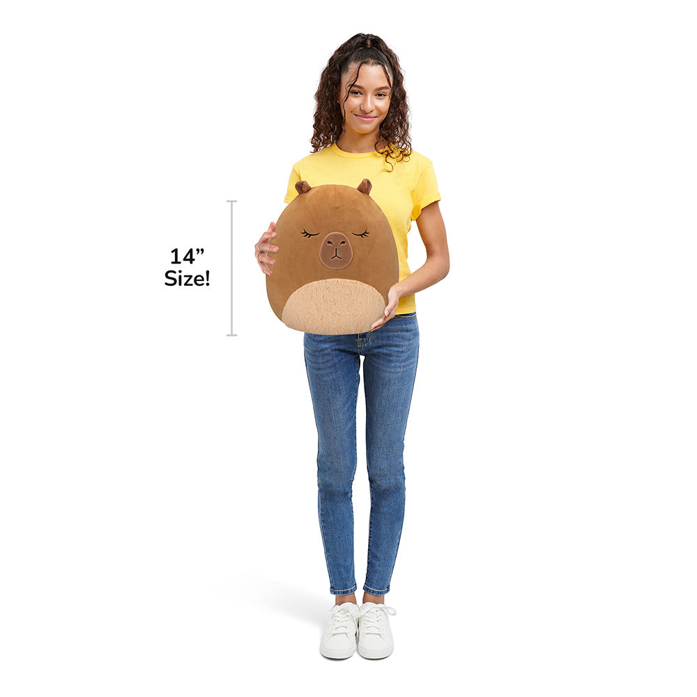 Squishmallows 14" Lijjian the Brown Capybara| Jazwares / Squishmallows   Squad