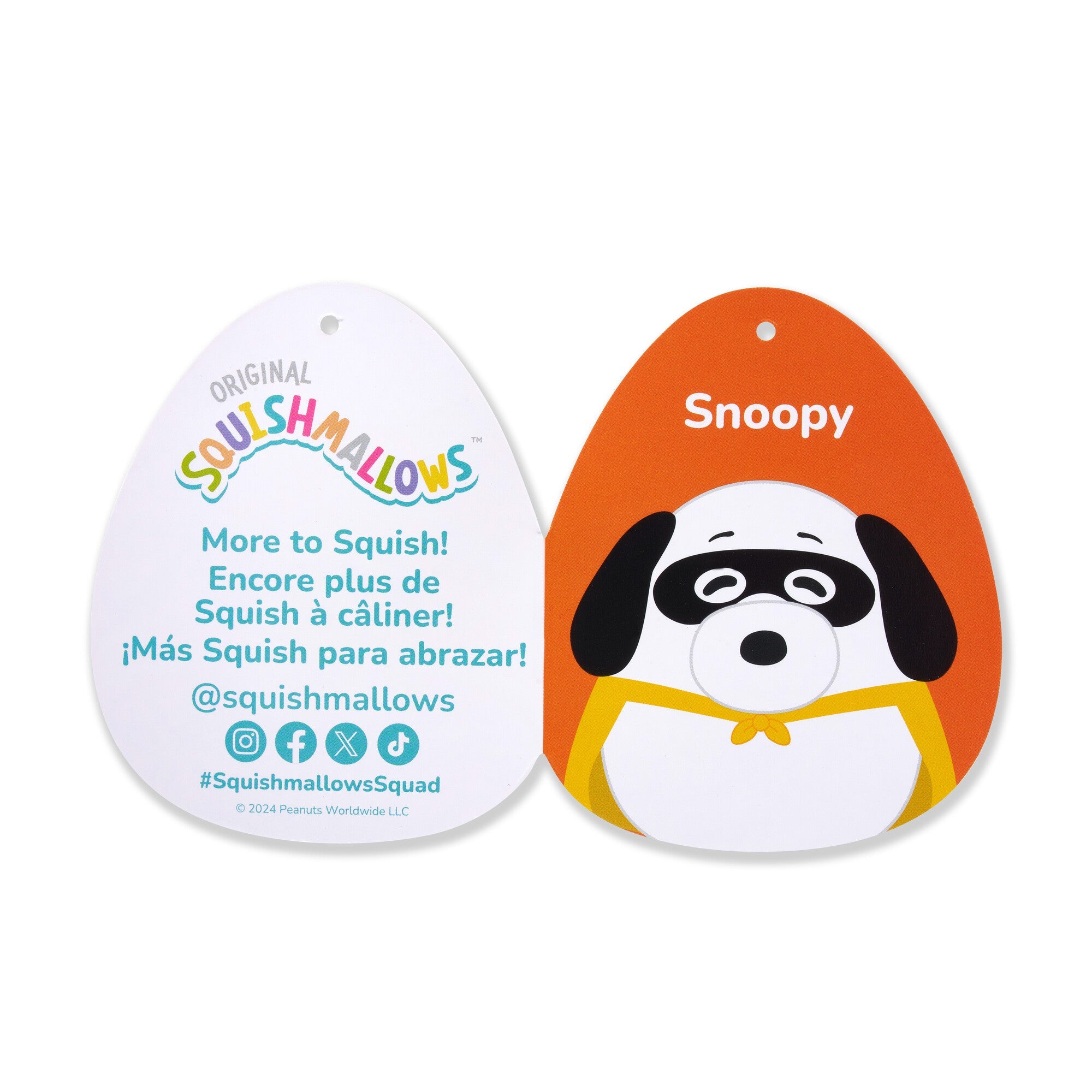 Squishmallows Peanuts 8-Inch Superhero Snoopy Plush | Jazwares / Squishmallows   Brand|  Squad