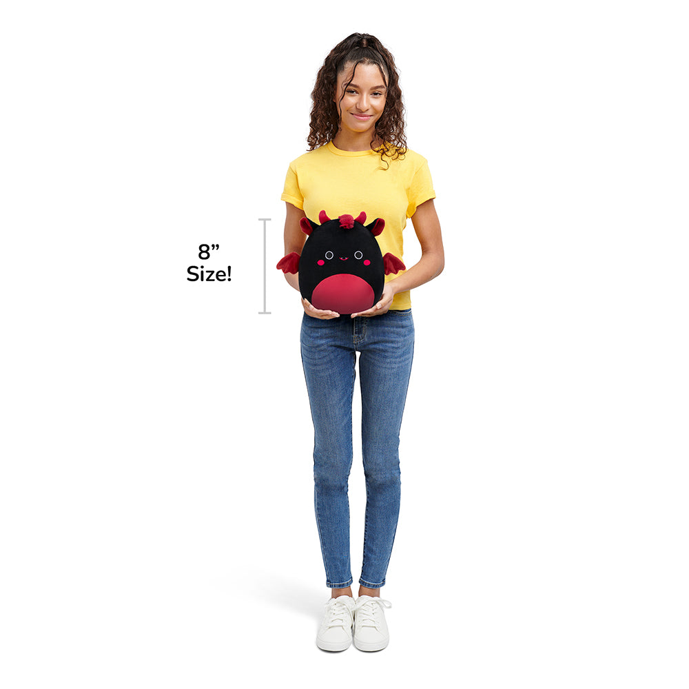 Squishmallows 8" Rebecca the Black and Maroon Jersey Devil | Jazwares / Squishmallows   Squad