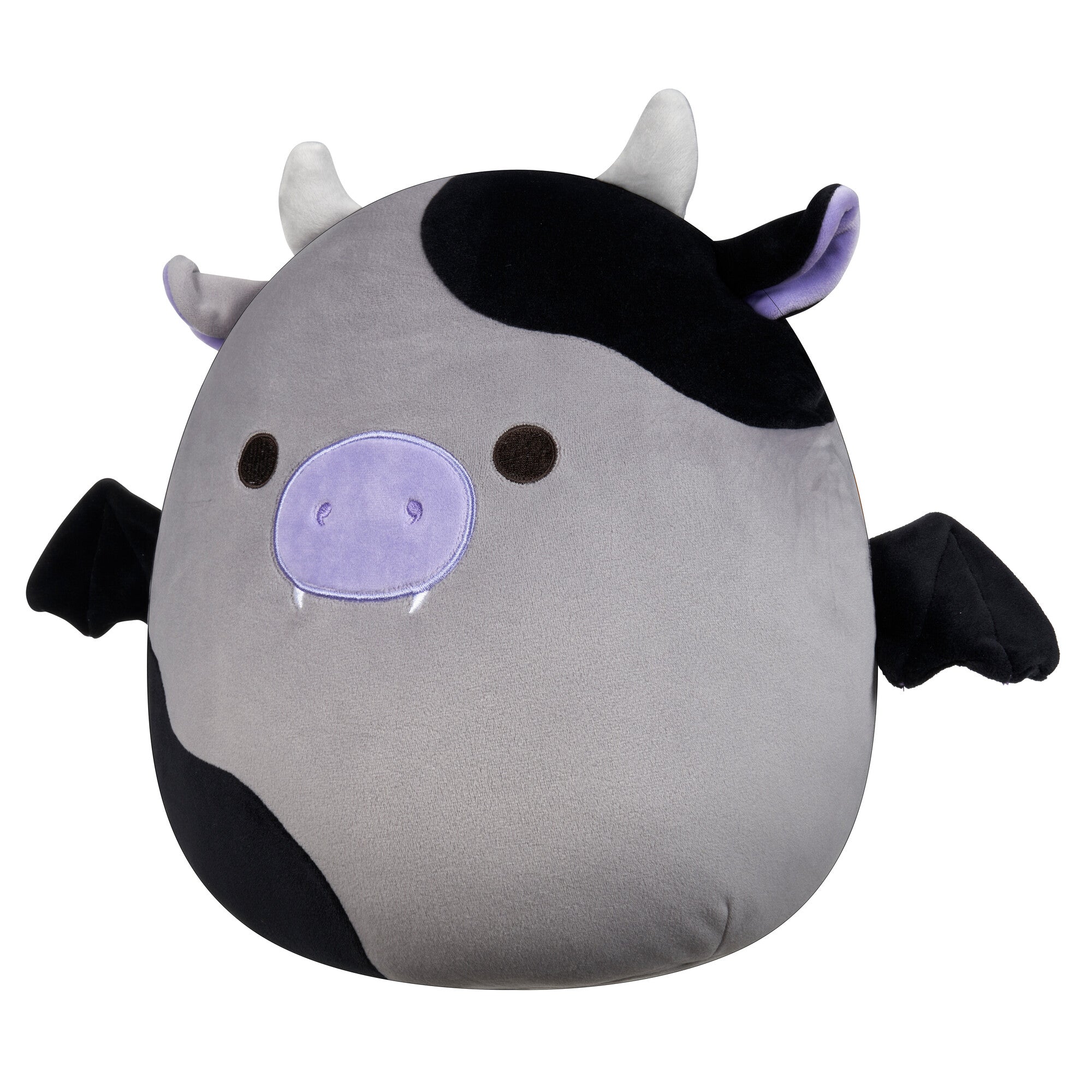 Squishmallows 12" Bridgette the Grey and Black Cow Bat | Jazwares / Squishmallows   Squad