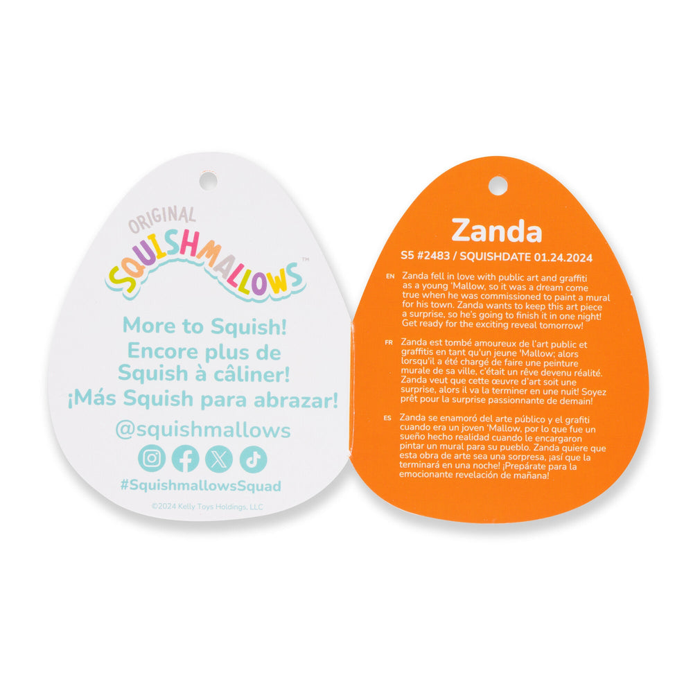 Squishmallows 5" Zanda the Charcoal Grey Celestial Axolotl | Jazwares / Squishmallows   Squad