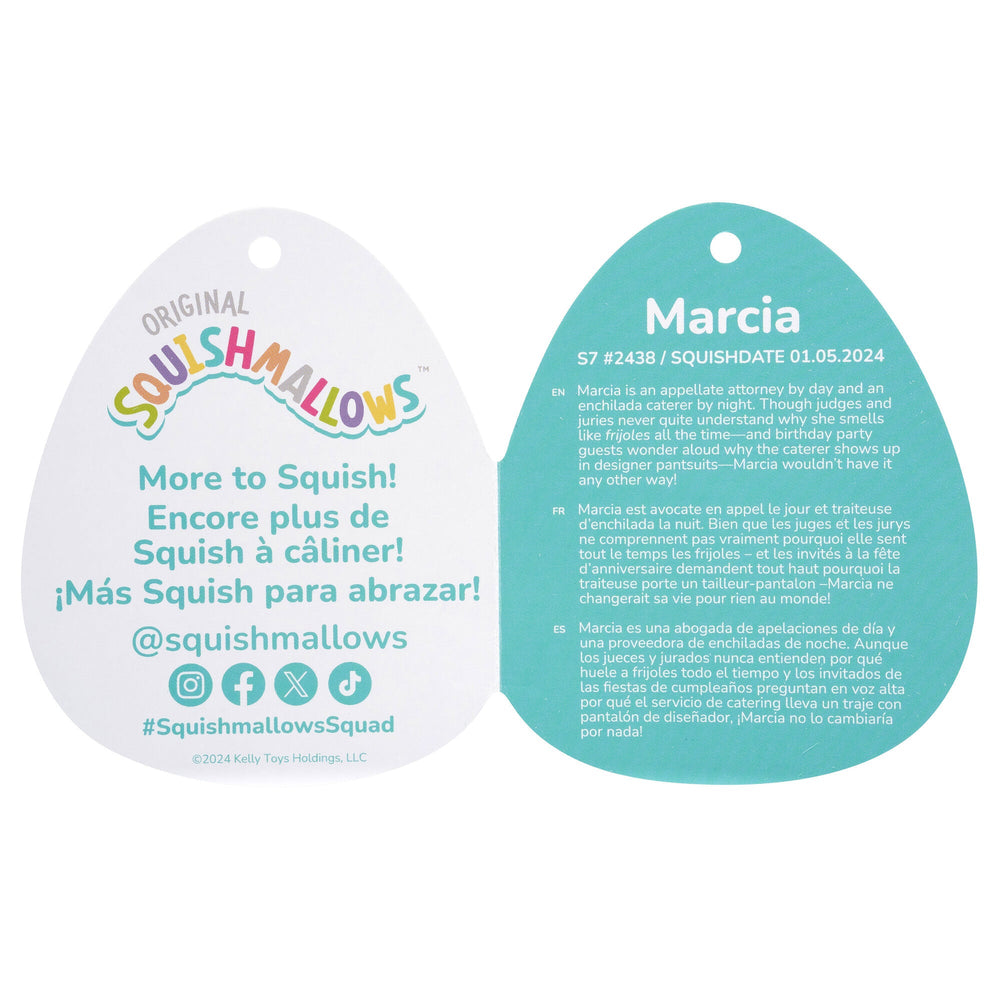 Squishmallows 8" Marcia the Maroon Capybara | Jazwares / Squishmallows   Squad