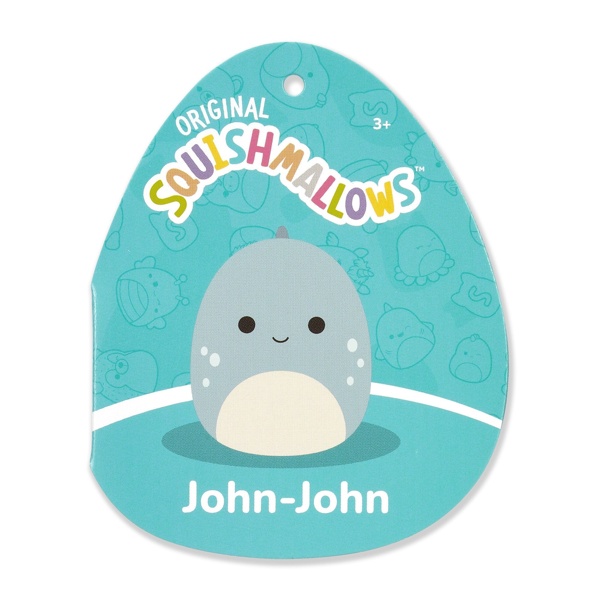 Squishmallows 16" John-John the Slate Blue Dino | Jazwares / Squishmallows   Squad