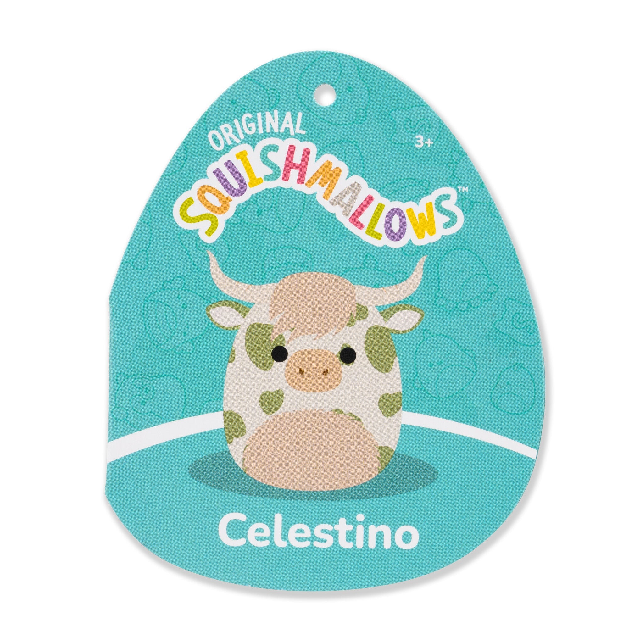 Squishmallows 20" Celestino the Sage Green Spotted Highland Cow | Jazwares / Squishmallows   Category|  Squad