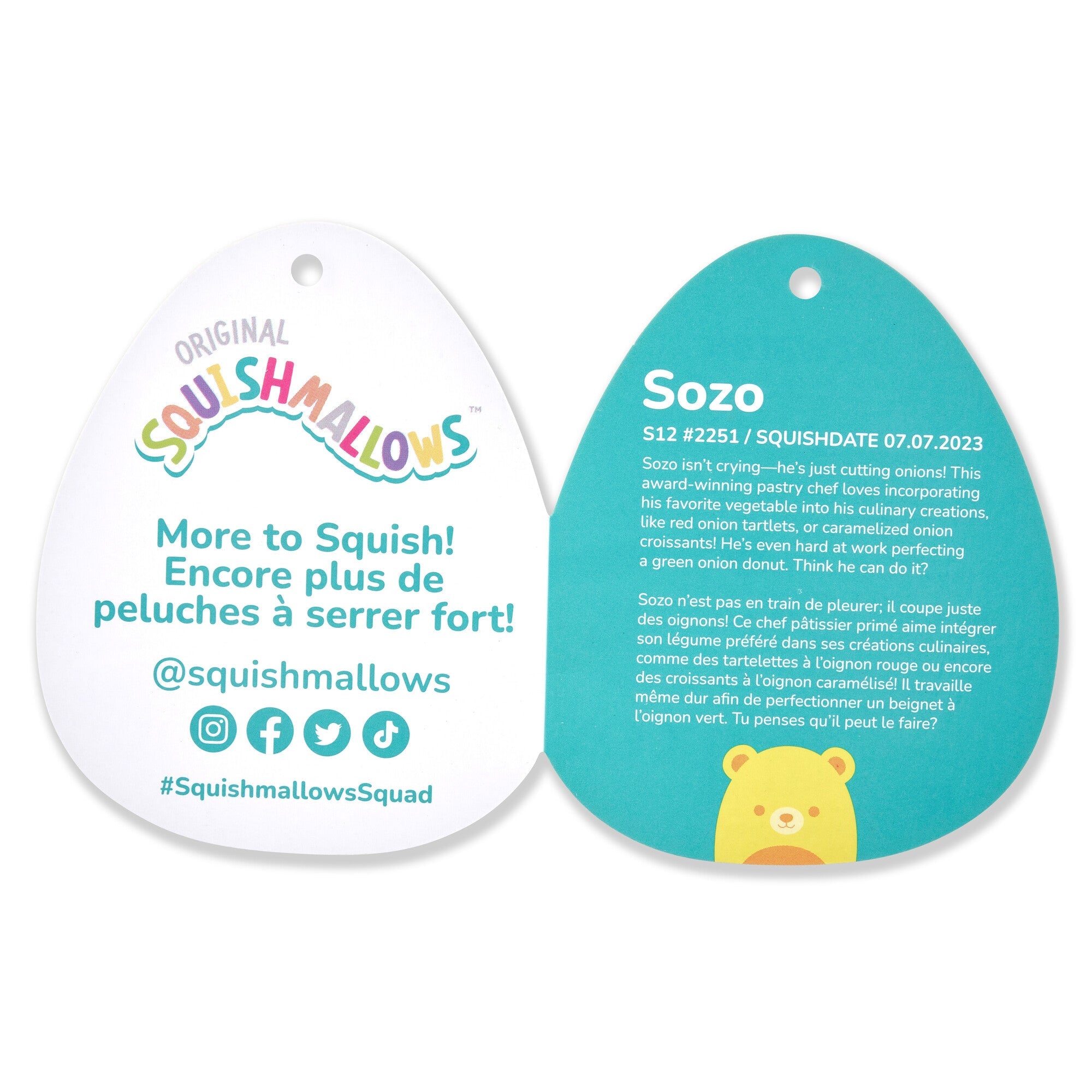 Squishmallows 12" Sozo the Neon Yellow Bear | Jazwares / Squishmallows   Squad