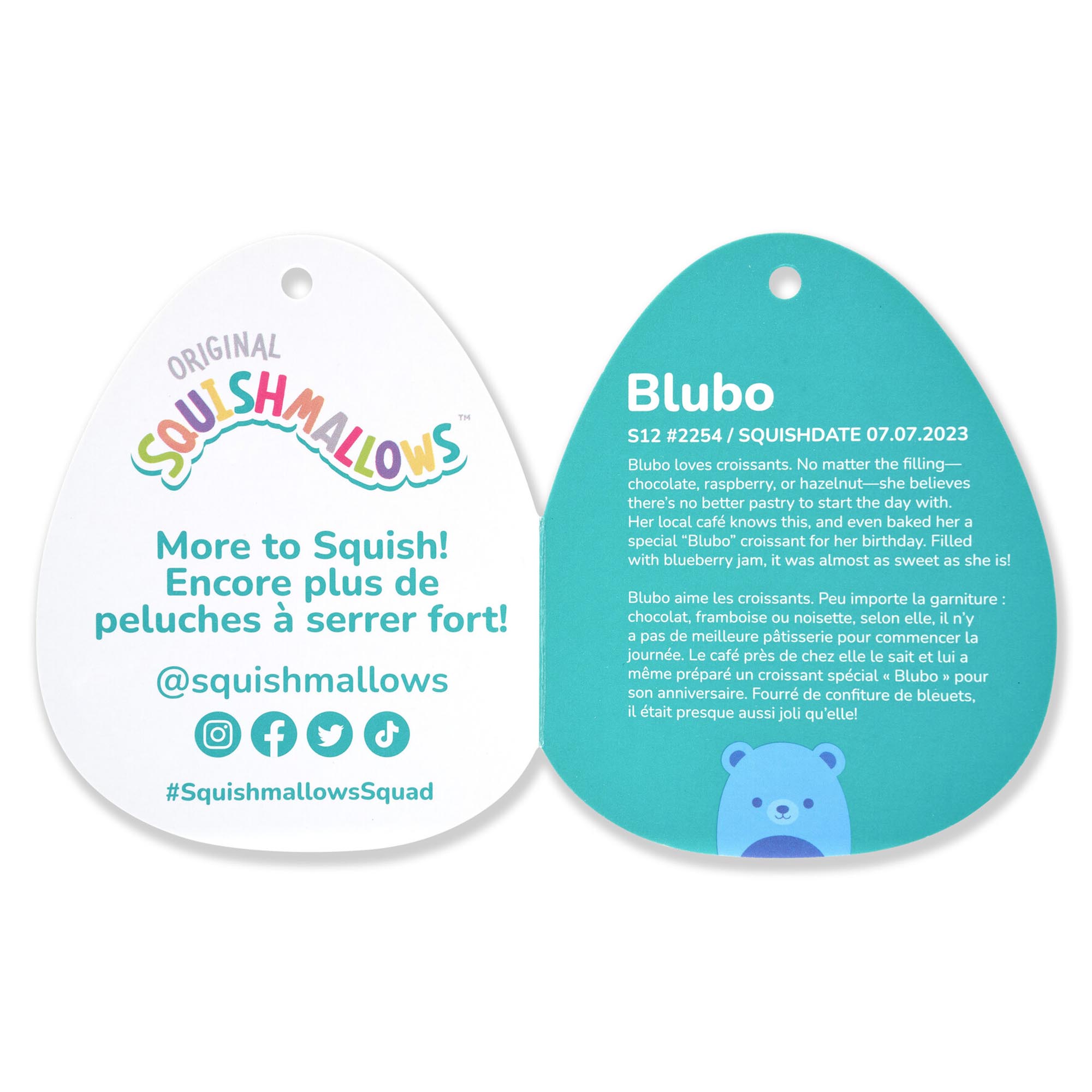 Squishmallows 12" Blubo the Neon Blue Bear | Jazwares / Squishmallows   Squad