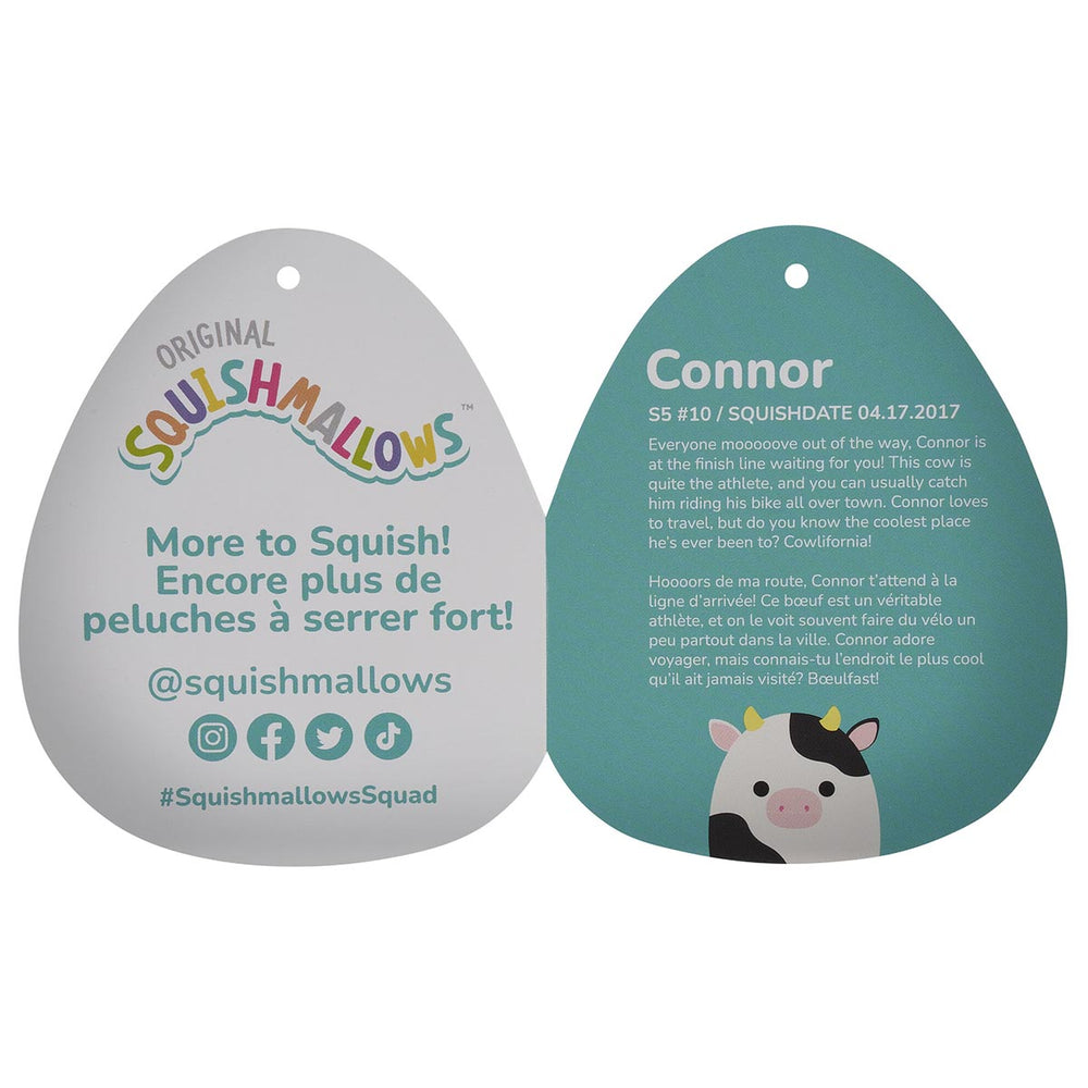 Squishmallows 5" Connor the Black and White Cow | Jazwares / Squishmallows   Squad