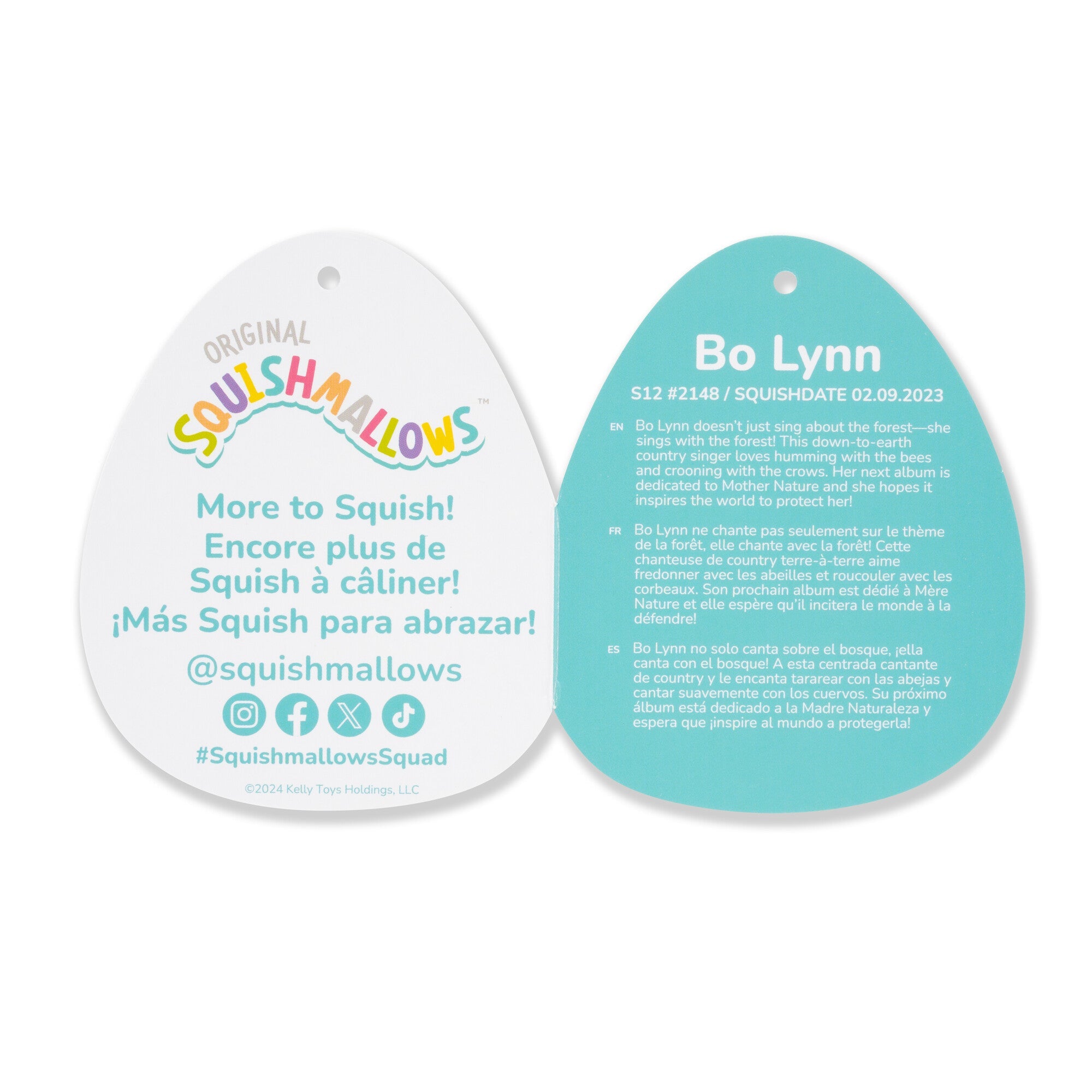 Squishmallows 12-Inch Bo Lynn the Teal Spotted Mushroom | Jazwares / Squishmallows   Squad