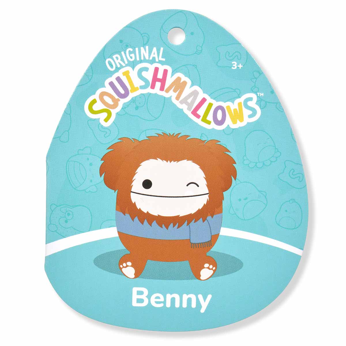Squishmallows 12" Benny the Bigfoot With Scarf | Jazwares / Squishmallows   Squad