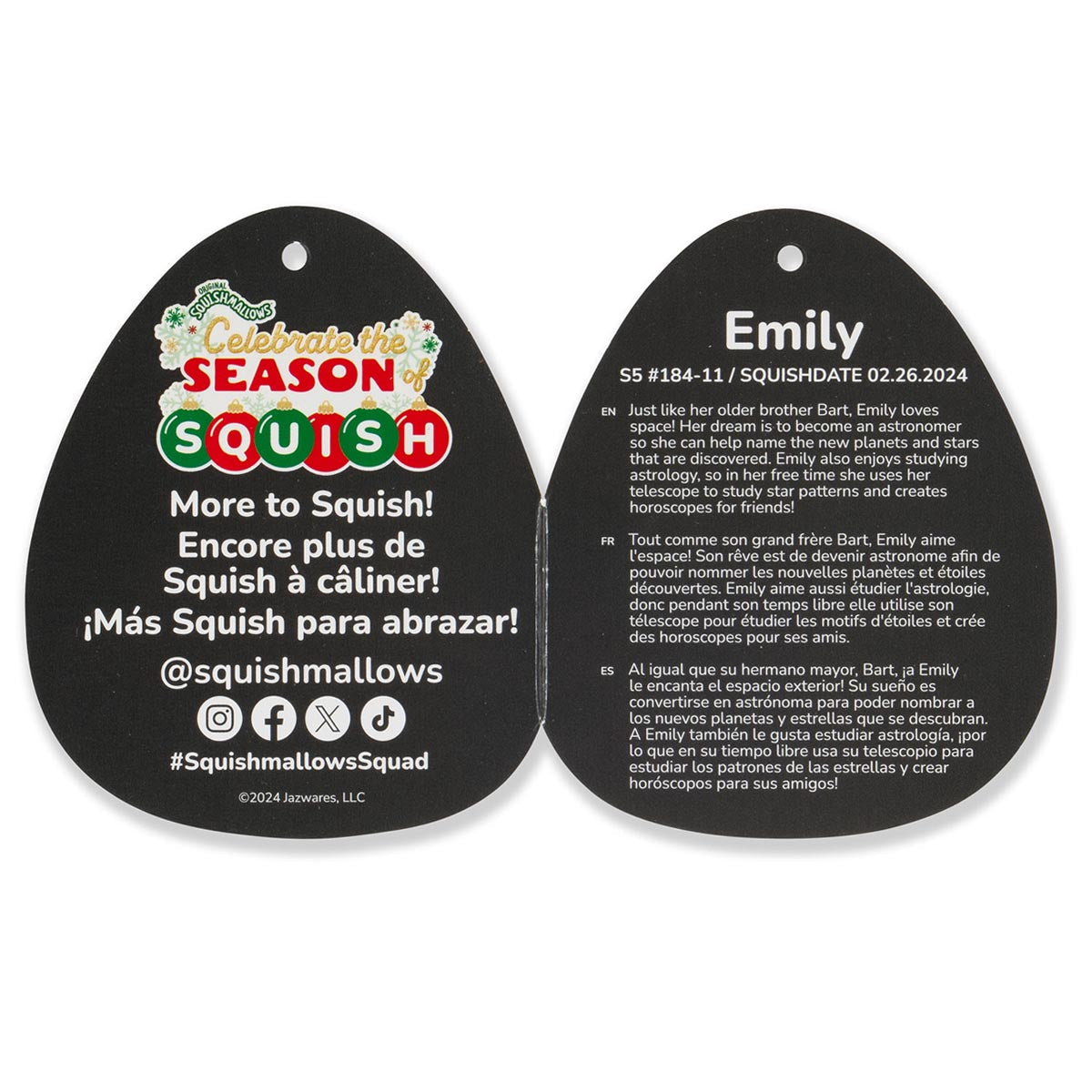 Squishmallows Select Series Snowman Emily | Jazwares / Squishmallows   Category
