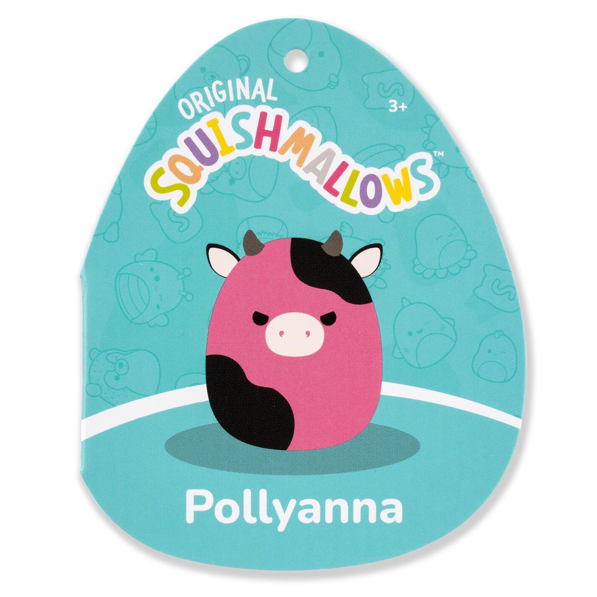 Squishmallows 8" Pollyanna the Black and Pink Cow | Jazwares / Squishmallows   Squad