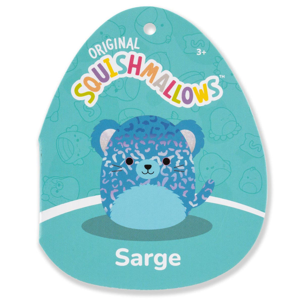Squishmallows 8" Sarge the Blue Jaguar with Iridescent Spots | Jazwares / Squishmallows   Squad