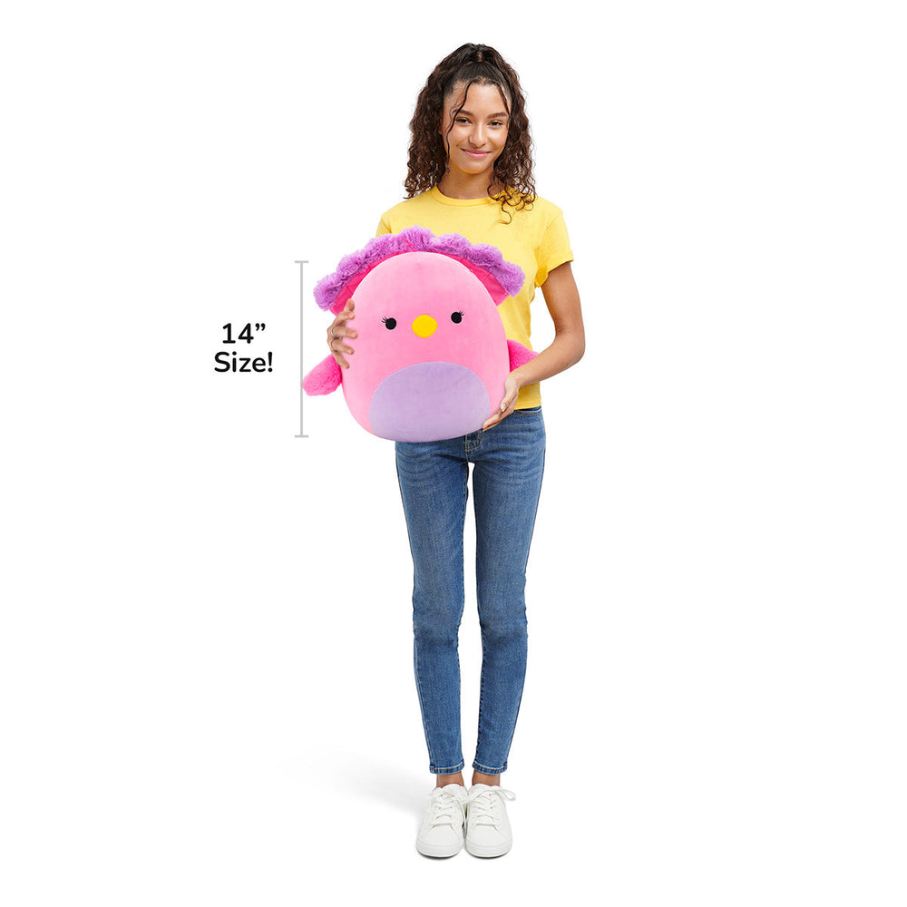 Squishmallows 14" Sweetpea the Pink and Purple Peacock | Jazwares / Squishmallows   Squad
