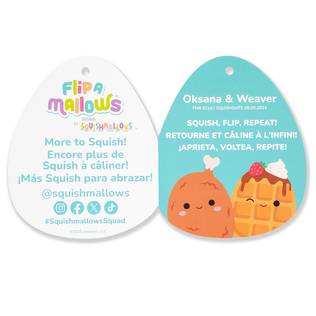 8" Oksana & Weaver FlipAMallows | Jazwares / Squishmallows   Category