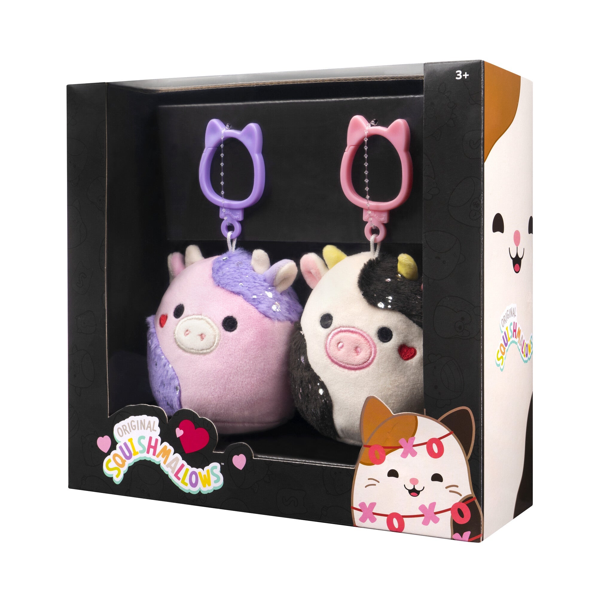 Squishmallows Select Series Valentine's Cow Clip 2-Pack | Jazwares / Squishmallows   Category